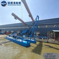 Drague à aspiration certifiée CE pour le dragage de réservoirs, lagoons artificiels, rivières et ports, extraction de sable, exportation mondiale disponible