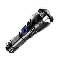 Lampes de poche d'extérieur étanches super lumineuses 1200 lumens rechargeables par USB Torche LED d'urgence Lampe de poche portable