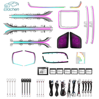 Kit d'éclairage d'ambiance style OEM pour Toyota Alphard Vellfire Série 30 2015-2023, 64 couleurs, mise à niveau de l'éclairage LED intérieur