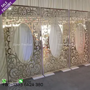 Sinoperfect Luxury Cheap Acrylic Pvc Stand Display Backdrop Wall Design For Event Wedding Decoration