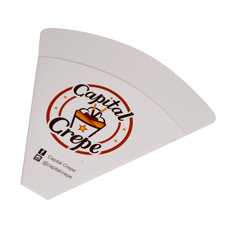 Biodegradable Paper Cone Crepes Holders For Food Package