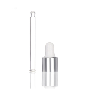 Din 18/410 Din 18/415หยดปิเปตแก้วเรียบเงาทองหรือเงินอลูมิเนียมหมวก - Product Image 6