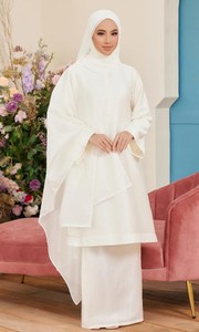 SIPO 2023 vente en gros Baju Raya moderne mode dentelle Design femmes musulmanes à manches longues Baju Kurung malaisie et Kebaya Kurung robe - Product Image 3