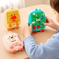 Jeu de puzzle coulissant EPT sur le thème des animaux, jouet de logique portable, activité éducative STEM pour enfants de 5 à 7 ans, idéal pour les voyages