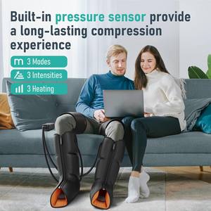 Masseur de jambes 3 en 1 pour pieds, mollets et cuisses avec chaleur, compression et contrôle du temps pour soulager la douleur et favoriser la récupération musculaire - Product Image 6