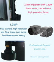 Machine de mesure par sonde vidéo composite YF-T, combine la vision optique et la sonde de contact pour l'inspection d'objets complexes