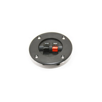 Boîtier de jonction pour haut-parleur rond noir à deux sorties WP2-6, pince de câblage arrière à deux bornes pour haut-parleur, accessoire de haut-parleur à vente directe