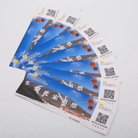 Carte d'impression personnalisée avec données variables, numéro de série, code QR, code-barres, bon de réduction, billet de voyage, billet de concert, billet d'événement