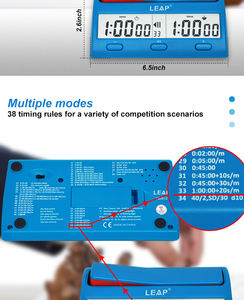 Nhà Sản Xuất Trò Chơi Chuyên Nghiệp Dgt Đồng Hồ Cờ Vua PQ9912 Đồng Hồ Bấm Giờ Kỹ Thuật Số Đồng Hồ Bấm Giờ - Product Image 4