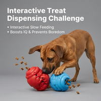 Juguete Masticable Personalizado Ecológico de Goma para Aliviar el Aburrimiento, con Forma de Cabeza de Oso, Comedero Lento, Estimulación Mental, para Perros Medianos y Grandes