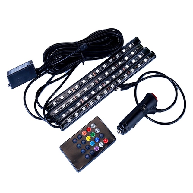 DC 12V Car LED Atmosphere Light 5050 RGB Ambient Interior Decoration Lights for Car