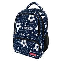 Sac à dos de football imprimé pour garçons, sac d'école pour enfants, sac à dos de sport pour élèves du primaire, poches latérales en maille, bretelles rembourrées
