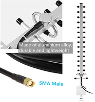 Antenne Yagi 3G 4G LTE pour station de base, extérieure, avec gain de 28 dBi, connecteur N, pour amplificateur de signal de réseau sans fil