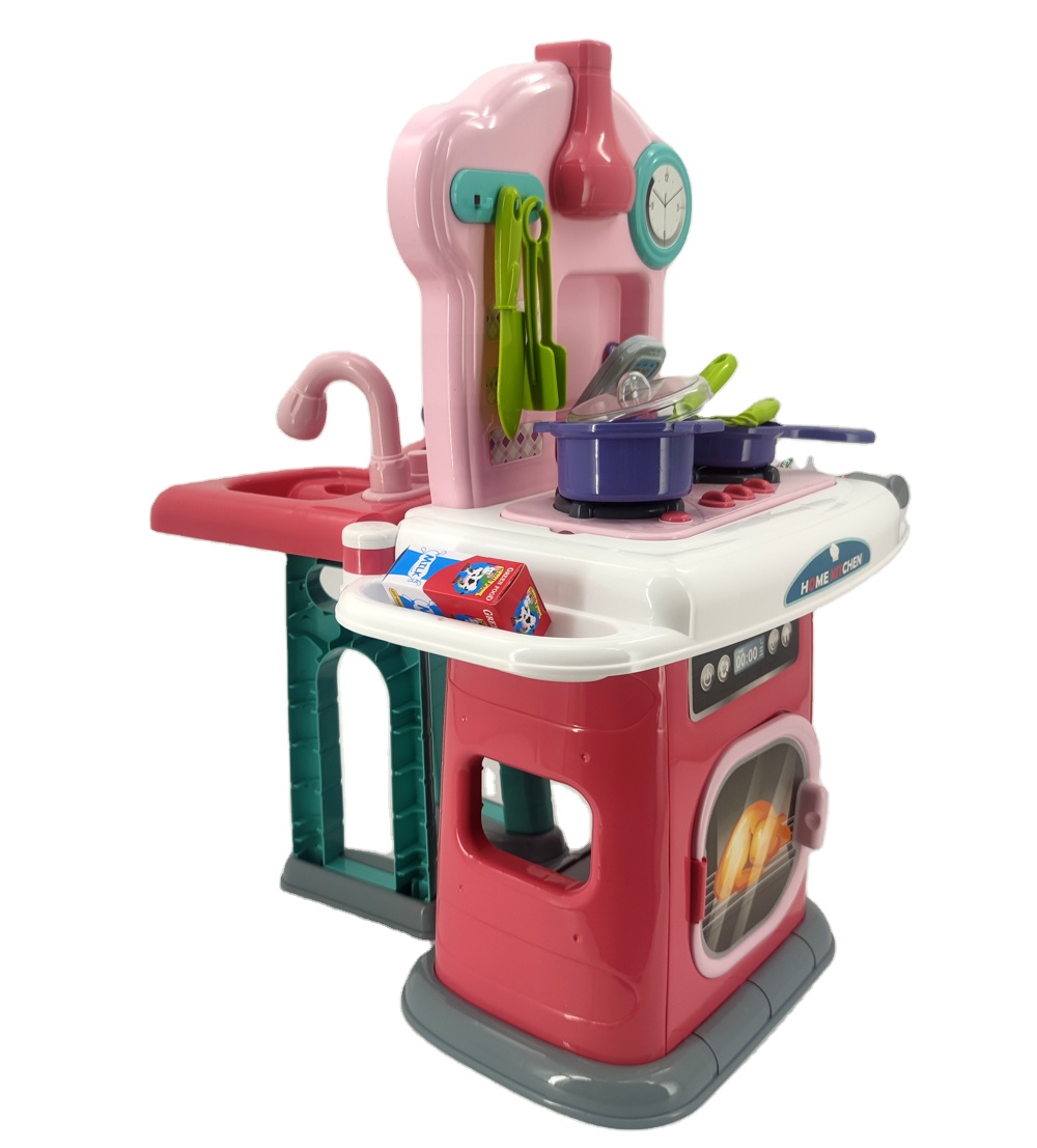 Детская игрушка с распылителем воды для приготовления пищи, комплект для ролевых игр, Паровая кухонная игрушка, стол