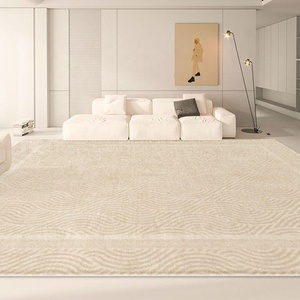 Alfombra Moderna de Estilo Chino Antiguo, Apta <span class=keywords><strong>para</strong></span> Mascotas, de Imitación de Cachemira, <span class=keywords><strong>para</strong></span> Sala de Estar, en Beige y Blanco - Product Image 4