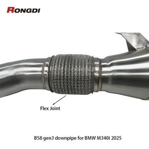 Tubo de Escape de Acero Inoxidable Rongdi Racing de 1.5 mm para Piezas de Motor G20 G22 M340i M440i Gen3 B58 - Product Image 2