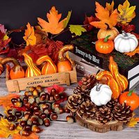 2026 Halloween 86 pièces Modèle de citrouille de simulation Décoration de Noël Accessoires de photographie
