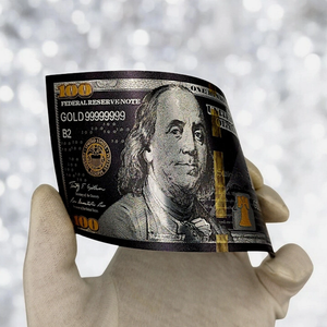 Billetes <span class=keywords><strong>de</strong></span> <span class=keywords><strong>100</strong></span> Dólares Estadounidenses Negros Personalizados, Billetes <span class=keywords><strong>de</strong></span> Dólares Estadounidenses con Lámina Dorada Negra, Colección <span class=keywords><strong>de</strong></span> Plástico, Regalo, Billetes <span class=keywords><strong>de</strong></span> Banco Estadounidenses, Dinero Ficticio, Recuerdo - Product Image 6