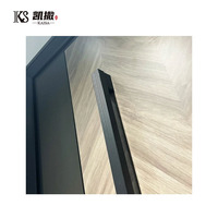 Porte en aluminium moderne simple, isolée thermiquement, certifiée NFRC, étanche et insonorisée, sur mesure pour appartement et bureau