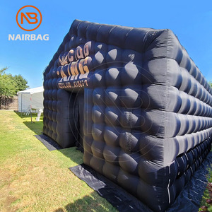 All Black Night Club <span class=keywords><strong>Cube</strong></span> Tente de fête d'anniversaire de mariage Boîte de nuit gonflable Maison gonflable-Discothèque à vendre - Product Image 1