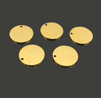 Logo personnalisé en acier inoxydable poli miroir 18mm disque pièce de monnaie gravée pendentif nfc