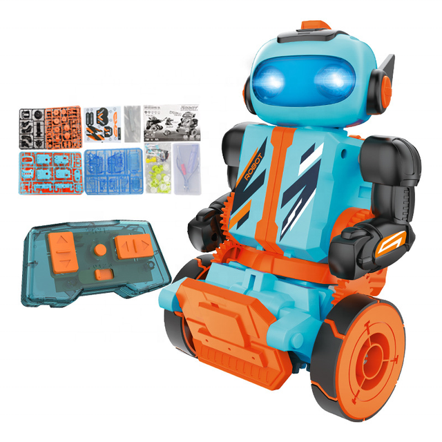 Student Learning Toy Self-assembly STEM Science Kit 3 in 1 Remote Control Robot Playing Toy