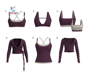 New Design Halter Backless Cropped Top Women Workout Wear Elastic High Waist Gym <strong>Set</strong> 2 Piece Gym Fitness <strong>Yoga</strong> <strong>Sets</strong> - Product Image 1