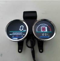 Odometer Speedometer Digital LED 12V Plastik Baru untuk Sepeda Motor Jalanan GN125-150 Garansi 1 Tahun