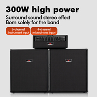 Amplificateur Combo Multifonction Bullfighter DA-300 pour Guitare Acoustique, Basse, Clavier, Haut-Parleur de Scène 300W