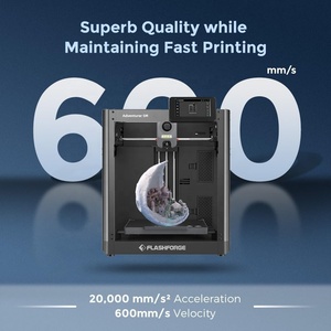Imprimante 3D FDM professionnelle Adventurer 5M, nouvelle, grande, numérique, colorée, à structure de base entièrement auto-nivelante, haute vitesse 600 mm/s - Product Image 5