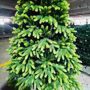 Nouvel arbre de Noël vert en PE crypté cryptégré mélangé à du PVC écologique, décoration festive - Product Image 3