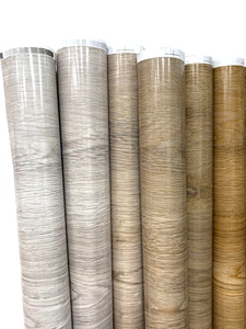 YISHERN Design industriel Film de sol en PVC à grain de bois Non collant et Non adhésif Revêtement de sol décoratif en bois imperméable - Product Image 5