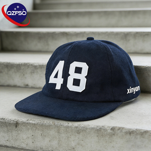 หมวกแก๊ปปักลาย QZFSO แบบไม่มีโครง ปรับขนาดได้ 6 แผง ทำจากผ้าขนสัตว์ เหมาะสำหรับกีฬา กิจกรรมกลางแจ้ง และการเดินทาง - Product Image 1