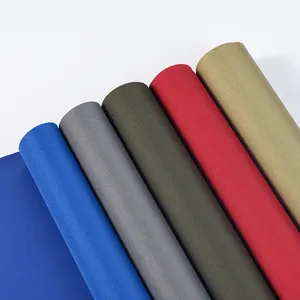 Commercio all'ingrosso di colore personalizzato 300D 100% poliestere rivestito in PVC tessuto Ripstop Oxford per borse zaino