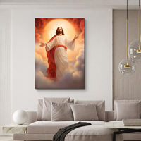 Affiche Murale Imprimée HD Jésus-Christ – Décoration Murale Chrétienne pour Résidence et Église – Peinture Murale Artistique