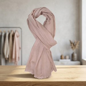 Cashmere Wool Women's Shawl Baby <b>Pink</b> Geometric Digital Print Soft Lightweight - Product Image 2