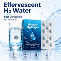 Comprimés d'hydrogène pour l'eau, comprimés d'hydrogène moléculaire H2, haute concentration 12 ppm 16 ppm, fabrication OEM 30 60