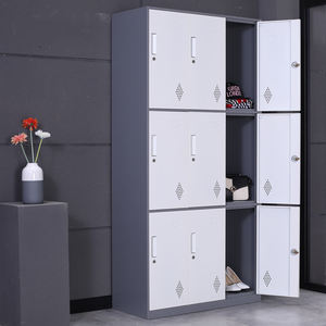 Haute qualité <span class=keywords><strong>9</strong></span> portes compartiment métal <span class=keywords><strong>casier</strong></span> garde-robe personnel Gym école armoire de rangement en acier pour vestiaire - Product Image 3