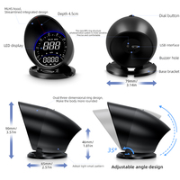 Speedometer mobil Digital, Speedometer LED Digital HD cerdas baru, tampilan jam Universal multifungsi GPS mobil
