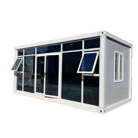 Maison préfabriquée respirante, design de capsule spatiale, personnalisable, 3 chambres, style moderne, panneau sandwich, cuisine