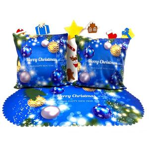 Tapis de Table de noël, décor pour 5 pièces, dessous de verre, pour fêtes de fin d'année, nouvel an, bonhomme de neige - Product Image 5