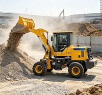 Mini-chargeuse sur pneus 1,5 tonne de charge nominale, godet de 0,75 m³, moteur Weichai, petite chargeuse frontale pour la construction, l'agriculture et l'aménagement paysager