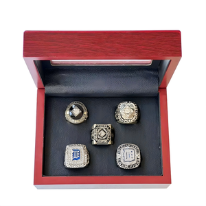 Set de Anillos de Campeón de Detroit, 5 Anillos de los Tigres de la Liga Americana de Béisbol, Anillo de Campeonato Personalizado, Chapado en Oro/Plata, Regalos de Alta Calidad - Product Image 4