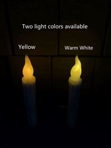 Velas Flotantes con Control Remoto, Decoración Navideña Portátil, Luz Cálida Blanca y Amarilla Parpadeante, LED sin Llama, con Pilas, 12 Unidades - Product Image 5