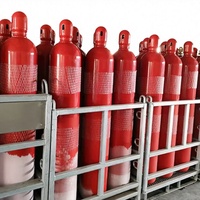 Bouteilles de gaz CO2 60L 68L 80L 90L en acier sans soudure, pour système d'extinction d'incendie avec valve ISO 9809-1