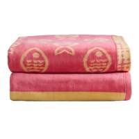 Serviettes de plage jacquard de haute qualité avec Logo Absorption d'eau sans sable personnalisé 100% coton serviette de plage de piscine