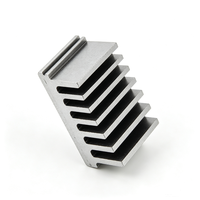 Dissipateur thermique en aluminium extrudé à ailettes droites, alliage d'aluminium 6063 T5 pour le refroidissement des modules de puissance, des stators et des rotors de moteurs