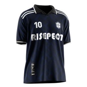 Camiseta de Fútbol Profesional con Cuello Polo de un Solo Botón, Construcción de Secado Rápido y Bloques de Color Personalizables para Entrenamientos - Product Image 5