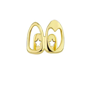 Nouveaux Bijoux de Corps Tendance et Stylés, Accessoires Hip Hop Dorés Lisses et Modernes, avec Cœur Creux Double, pour un Look Audacieux - Product Image 6