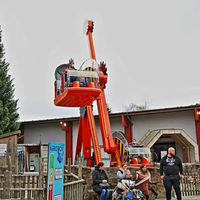 Manège Commercial Rotatif à Double Bras à Pédales en Acier et Fibre de Verre pour Enfants et Famille, pour Aire de Jeux Extérieure